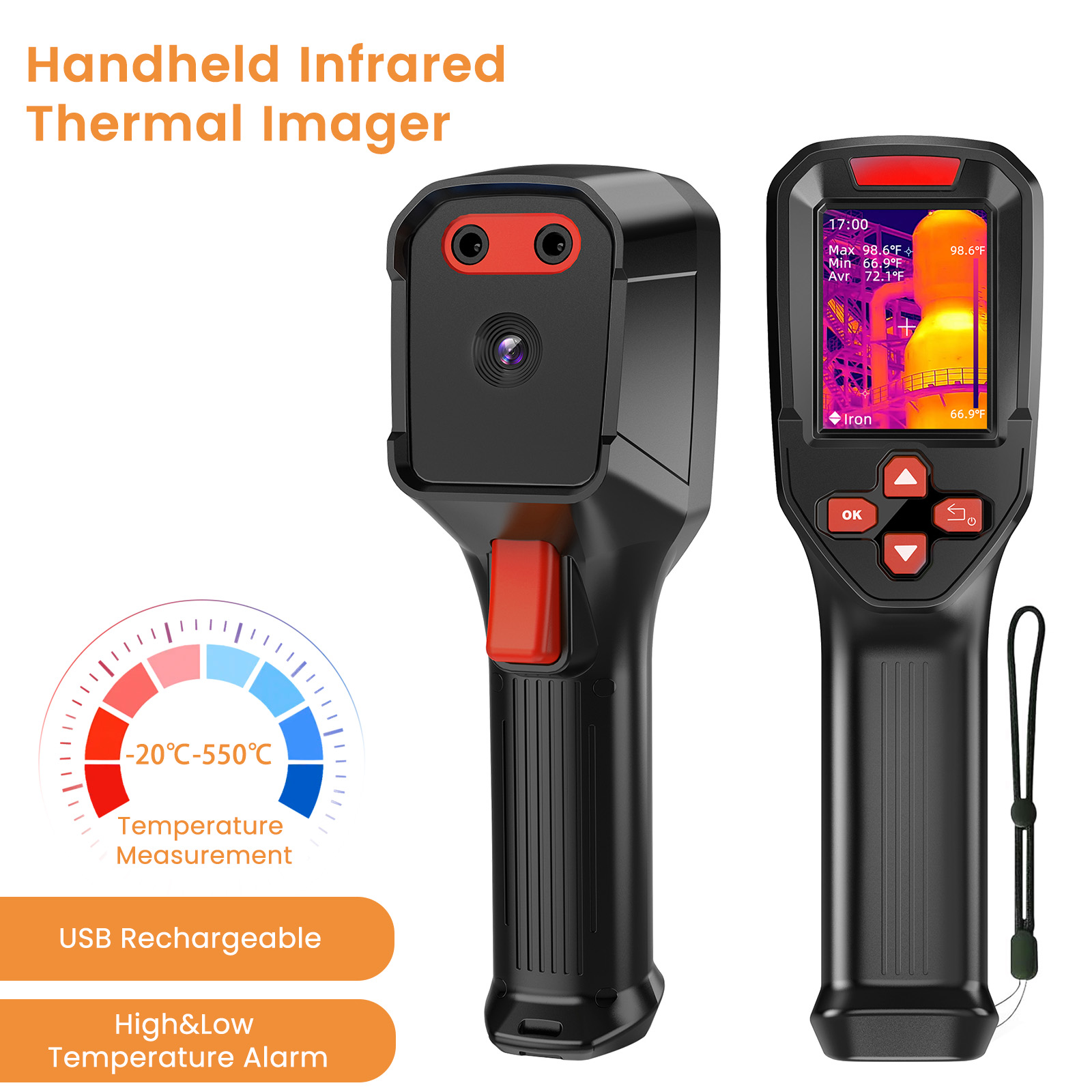 Thermal Imaging Camera Pcb Repair - Câmera Térmica Recarregável por USB HD