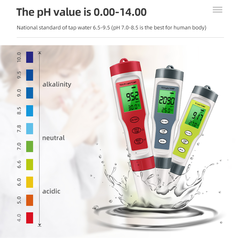 Medidor de ph à prova d'água,  - Ph Meter Digital Water Tester avaliação e preço
